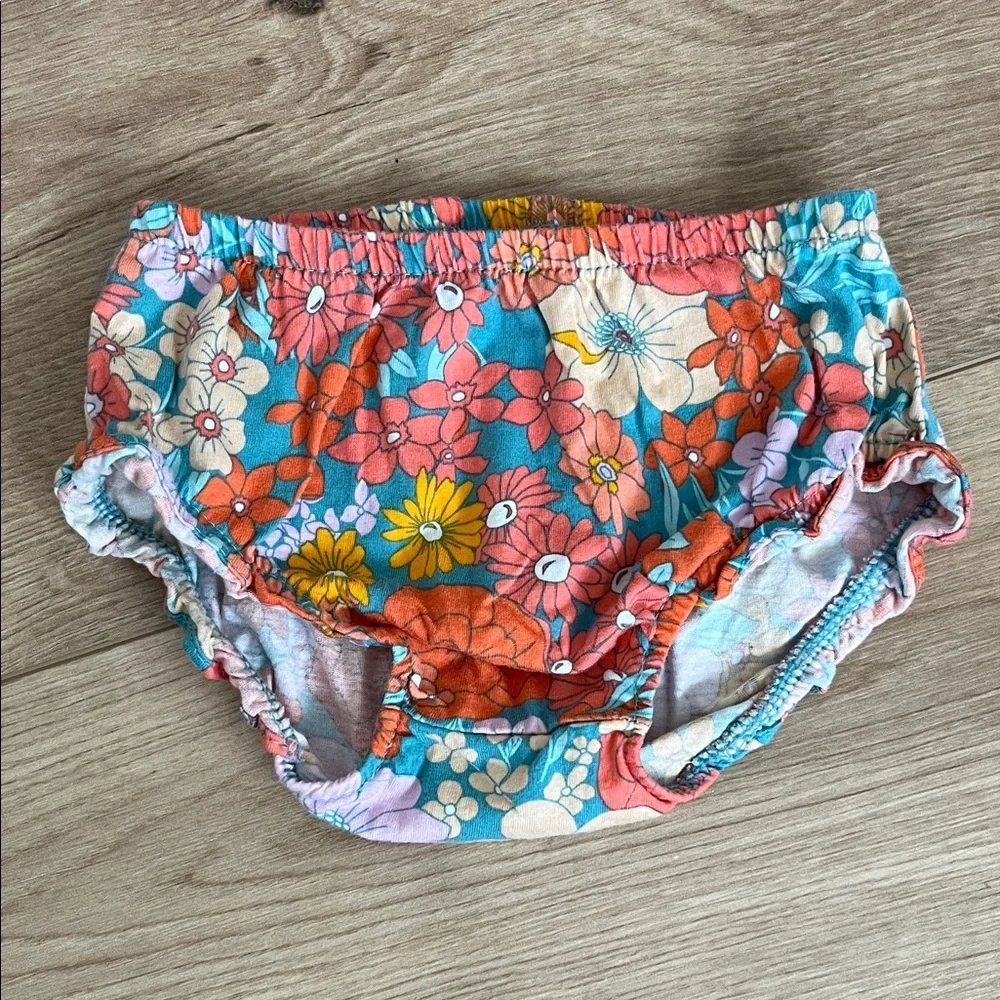 Carter's Floral Diaper Cover Set - Red, Blue, Yellow